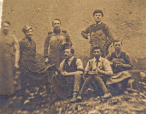 Čevljarska delavnica vojaškega Arzenala v Ljubljani,1919, kjer je Jernej Berlec delal kot mojster