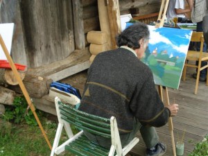 Slikanje enega izmed udeležencev srečanja