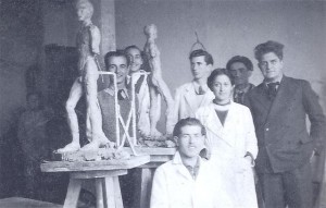 V ateljeju beograjske akademije, 11.2.1937